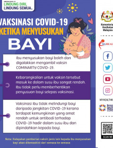 Vaksinasi COVID-19 Ketika Menyusukan Bayi